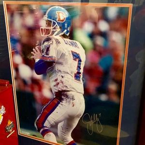 John Elway Autografted Picture